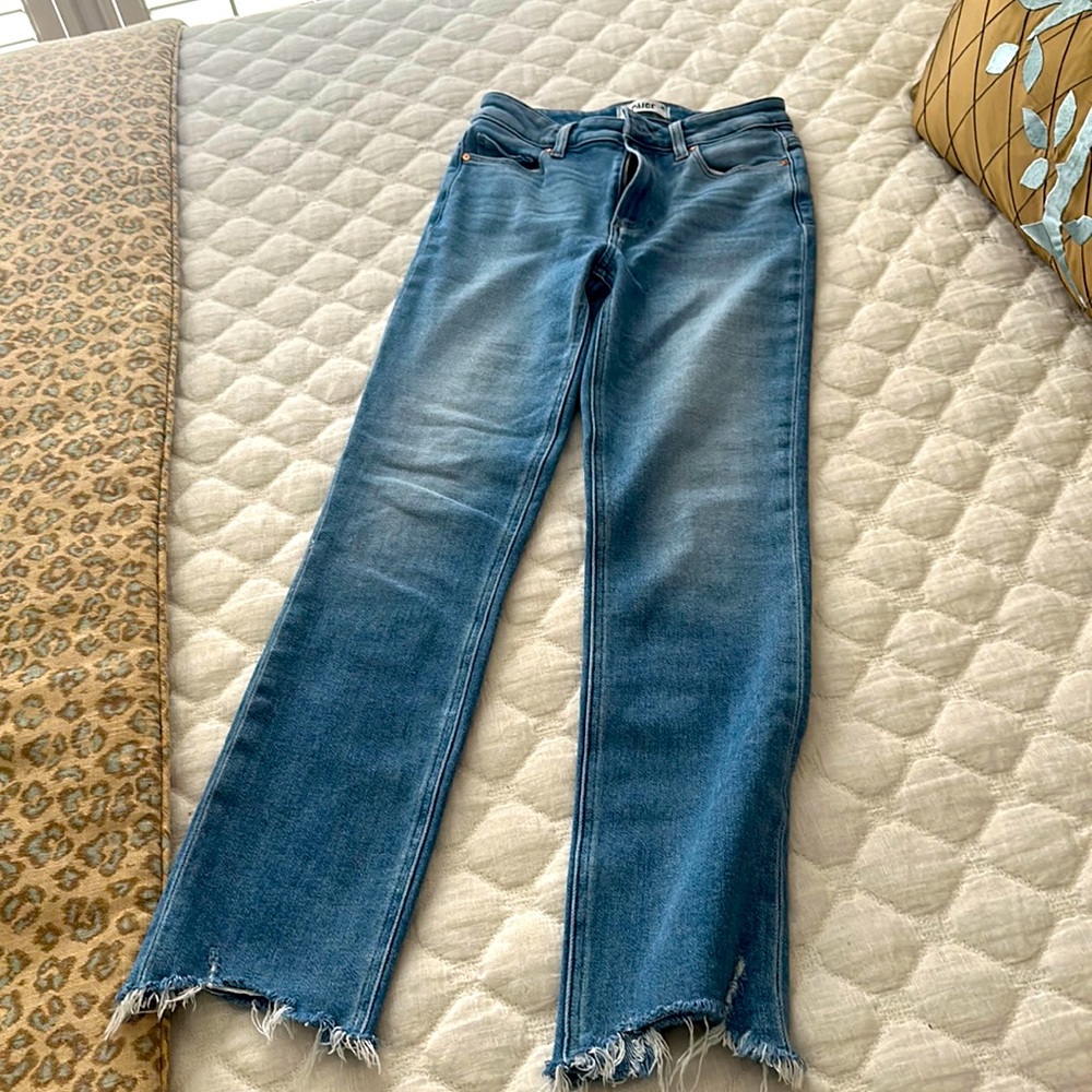 Paige jeans with raw hem